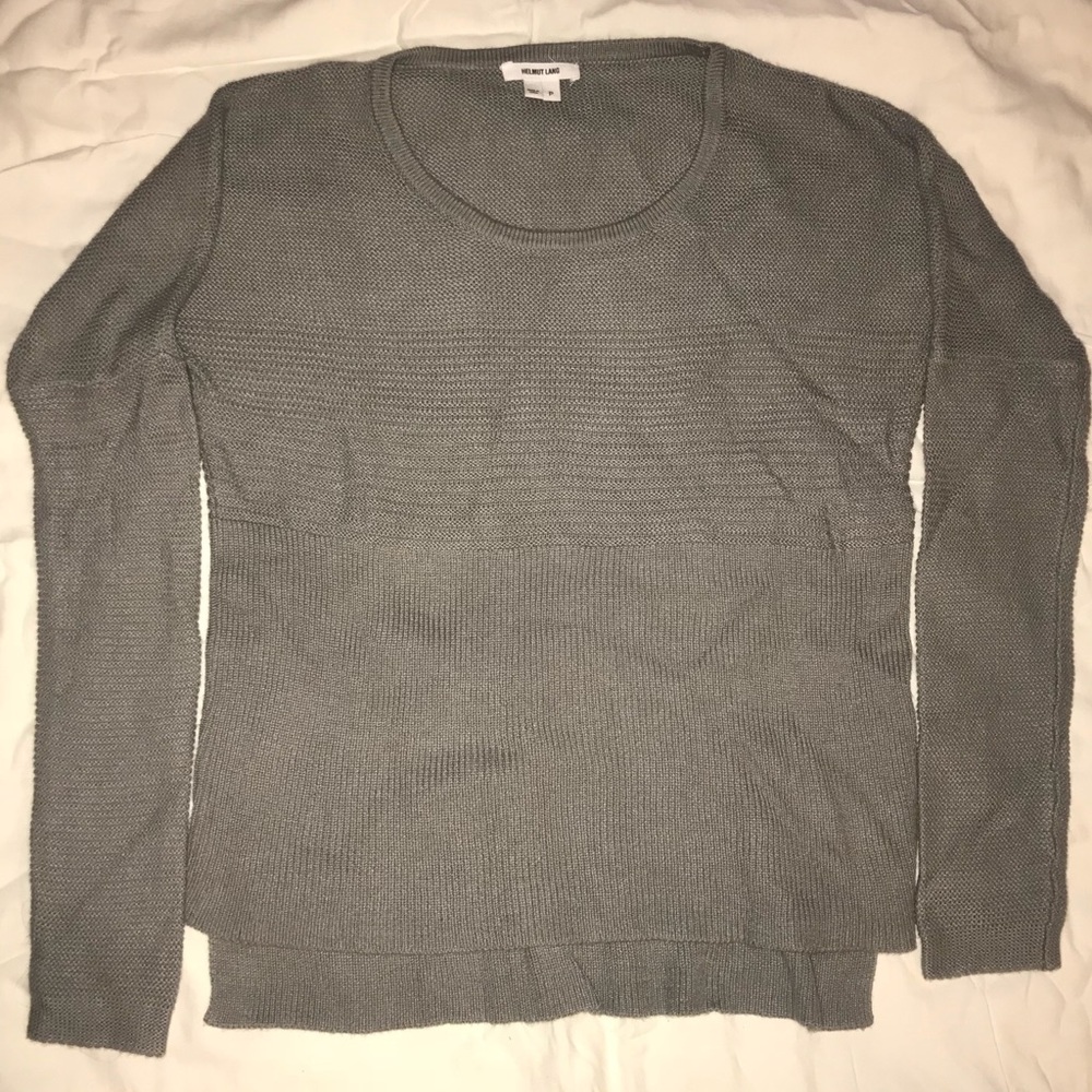 Gray Helmut Lang Sweater Size P